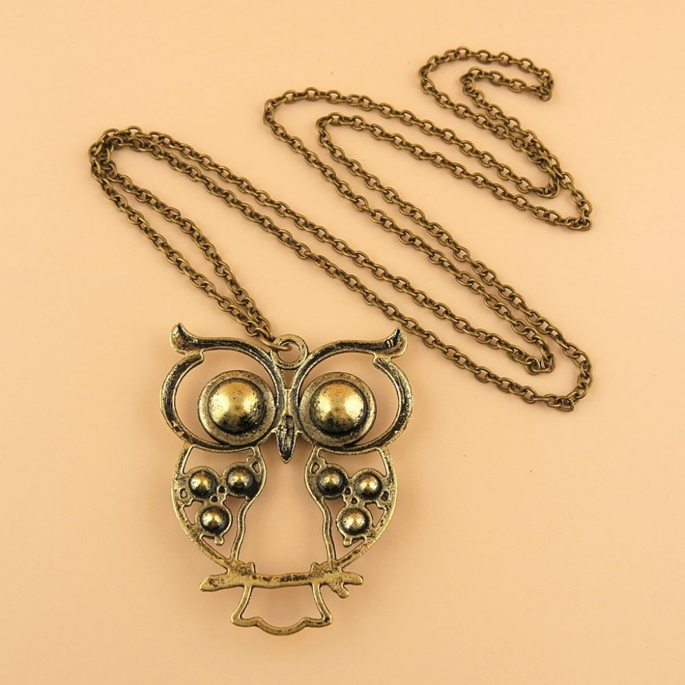 🔴 5/$15 Cute Owl Pendant Chain Necklace - Picture 3 of 7